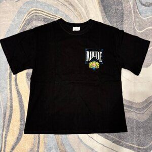 Rhude Royalty Lion Crown Black/Blue T-Shirt Men’s Size Large